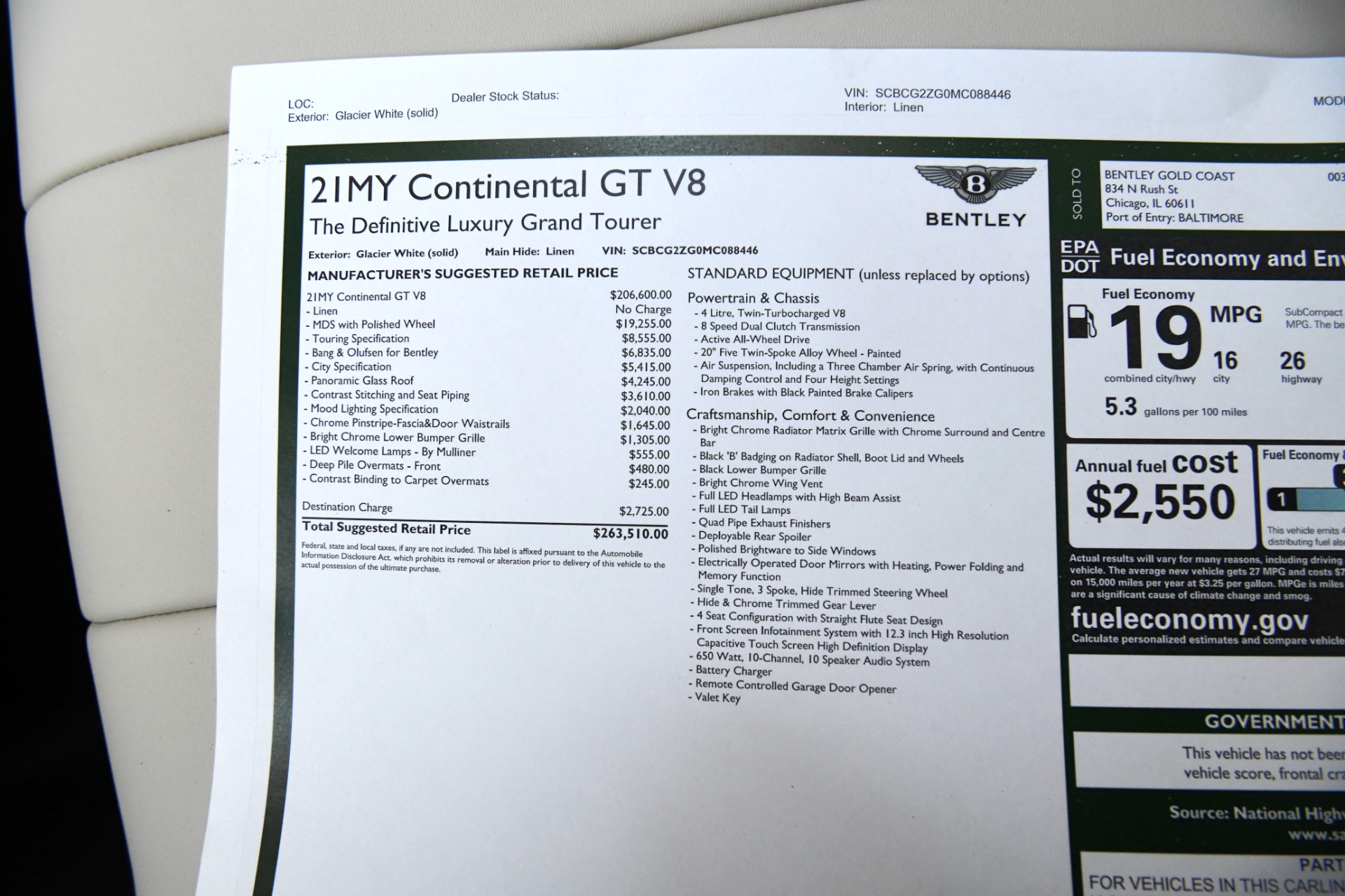 New 2021 Bentley continental GT GT V8 | St. Petersburg, FL