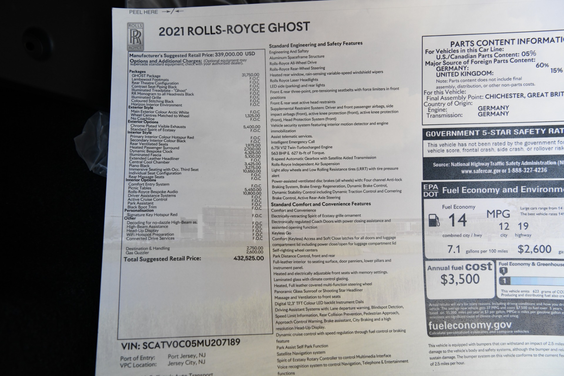 Used 2021 Rolls-Royce Ghost | St. Petersburg, FL