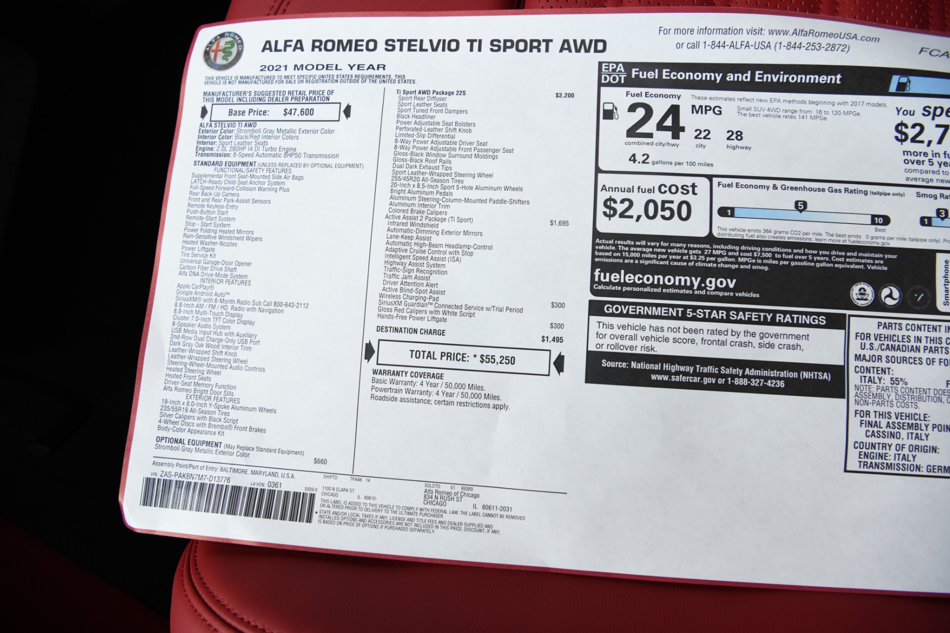 New 2021 Alfa Romeo Stelvio Ti Sport | St. Petersburg, FL