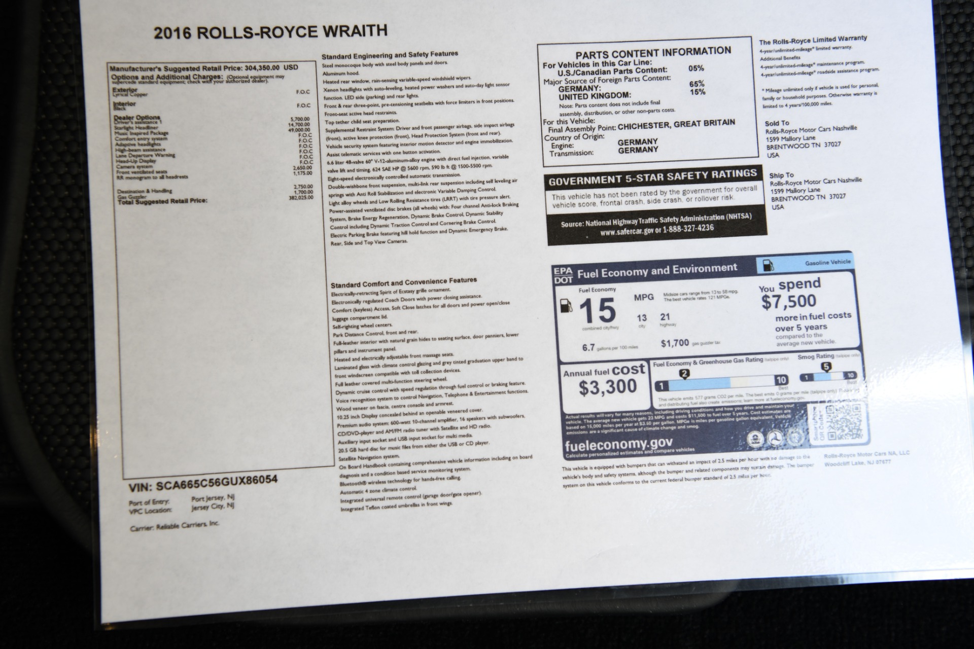 Used 2016 Rolls-Royce Wraith | St. Petersburg, FL