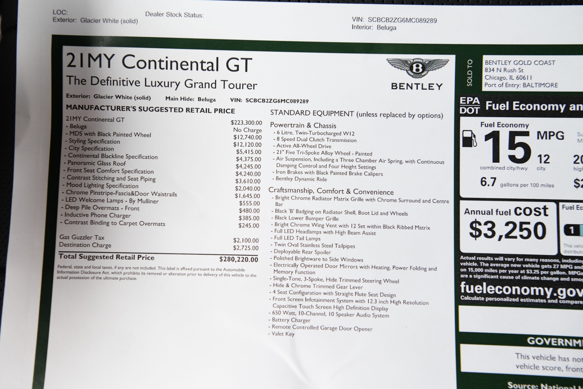 New 2021 Bentley continental GT GT | St. Petersburg, FL
