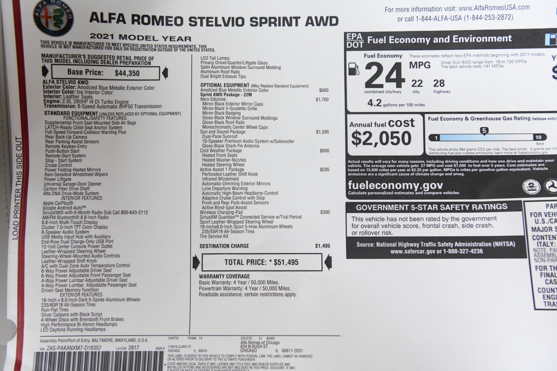 New 2021 Alfa Romeo Stelvio Sprint | St. Petersburg, FL