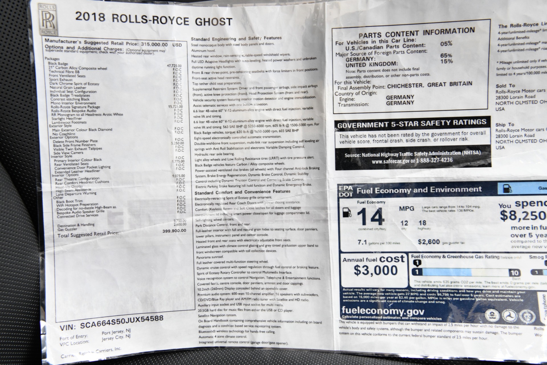 Used 2018 Rolls-Royce Ghost | St. Petersburg, FL