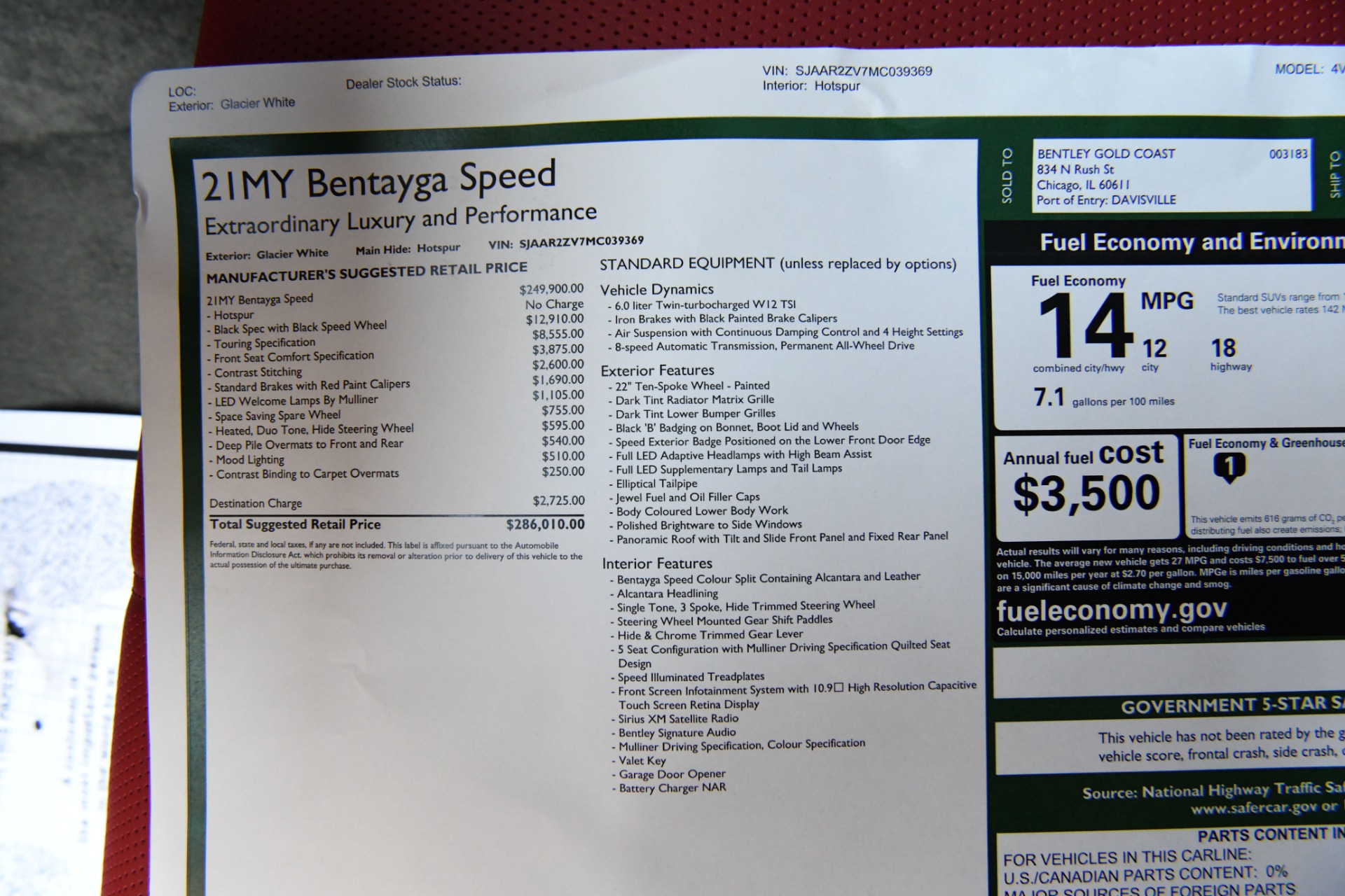 New 2021 Bentley Bentayga Speed | St. Petersburg, FL