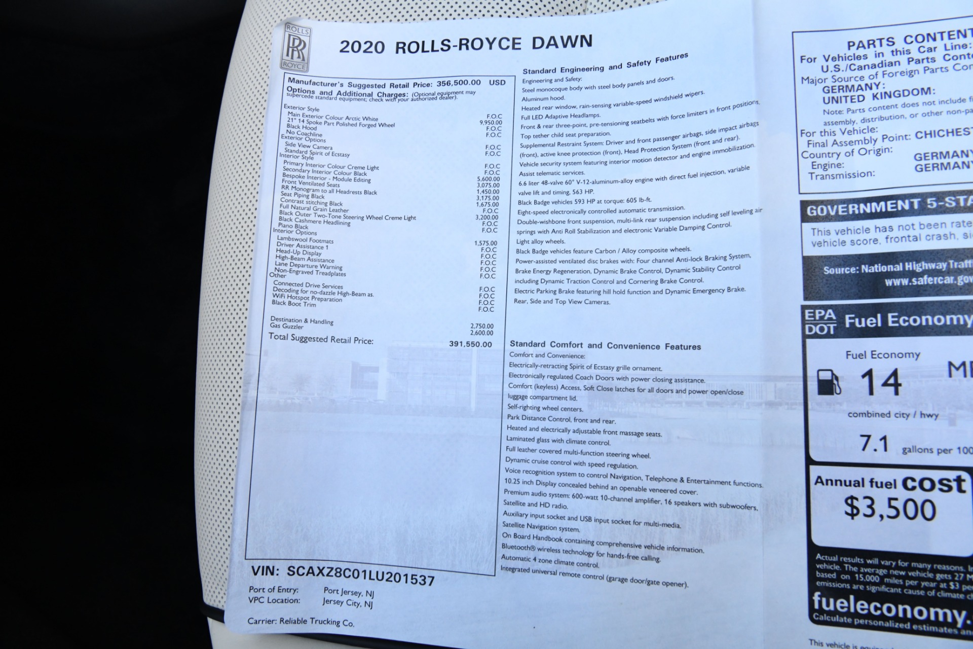 Used 2020 Rolls-Royce Dawn | St. Petersburg, FL